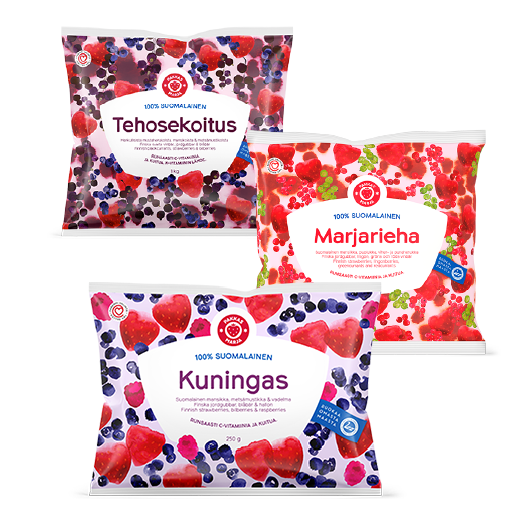 Marjasekoitus: Kuningas, Tehosekoitus tai Marjarieha